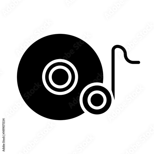 Vinyl Record Icon Design