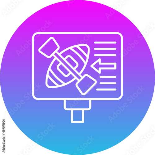 Kayaking zone Icon