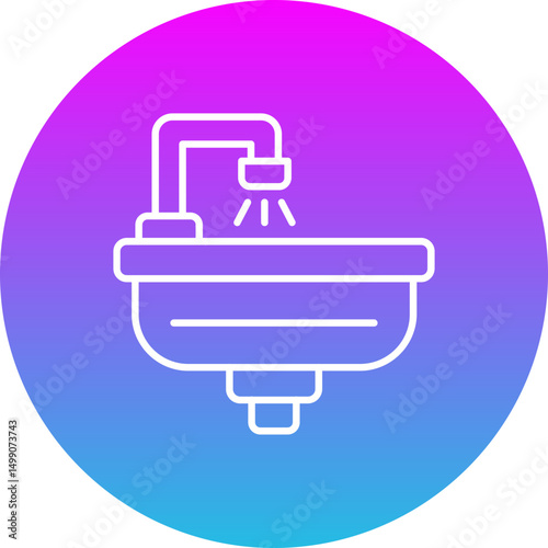 Hair wash sink Icon