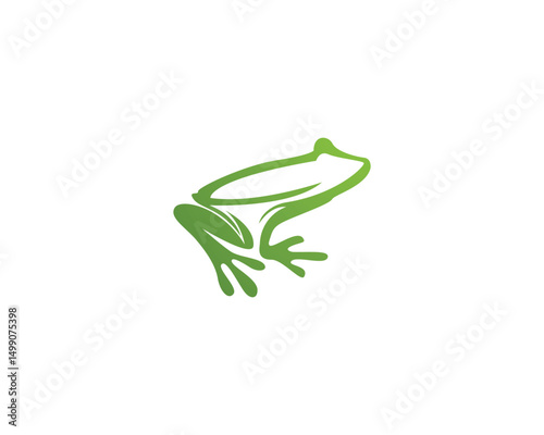 frog animals template vector app logo