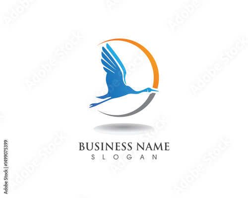 Snow flakes Logo Template vector