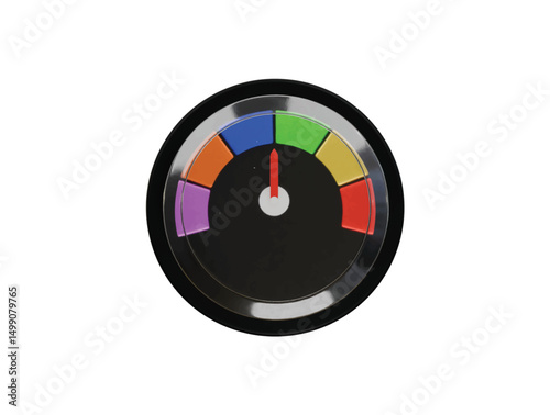 speed meter icon 3d illustration render