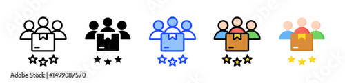 Customer Icon Collection With Multiple Styles