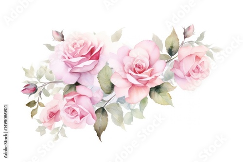 Roses flower nature plant.