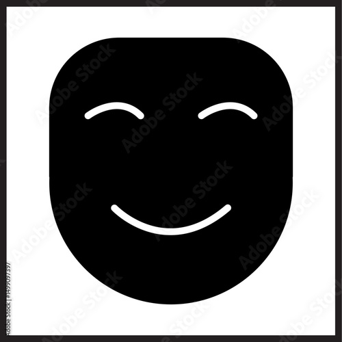 Theater Mask Icon Design