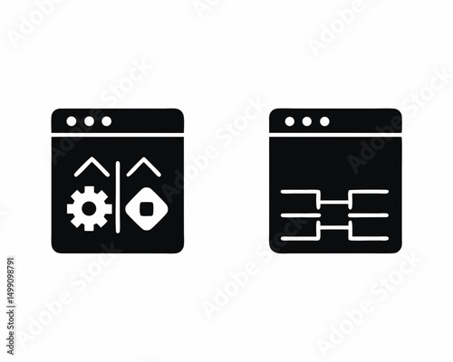 api vector silhouette illustration isolated on white background