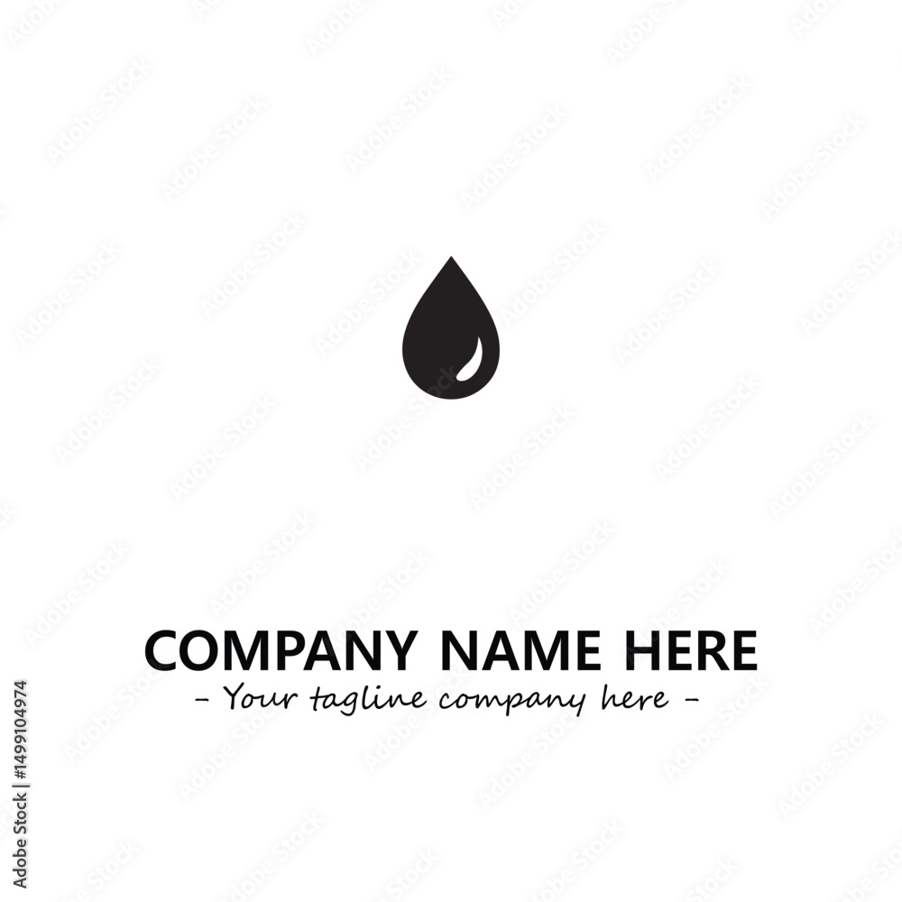 Water drop logo company design vector illustration Water drop logo company design vector illustration