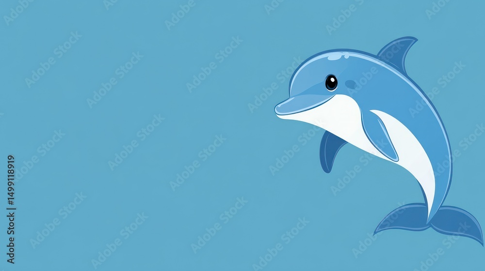 Obraz premium Cute dolphin illustration