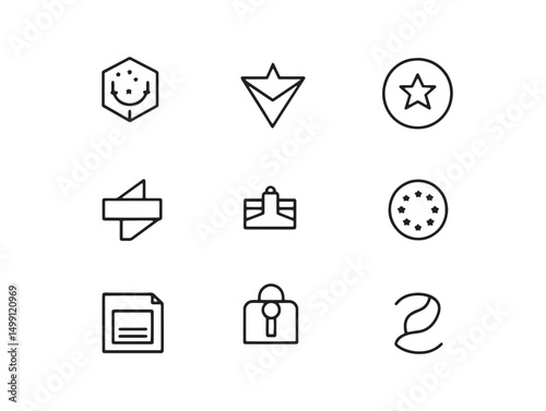 GDPR Compliance Concept Vector Outline Design