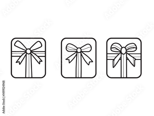 Minimalist gift card line art perfect for design projects