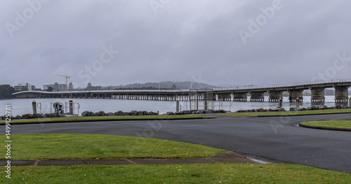 Slika na platnu The Forster - Tuncurry Bridge on Wallis Lake, New South Wales, approximately one week prior to the May 2025 flooding event