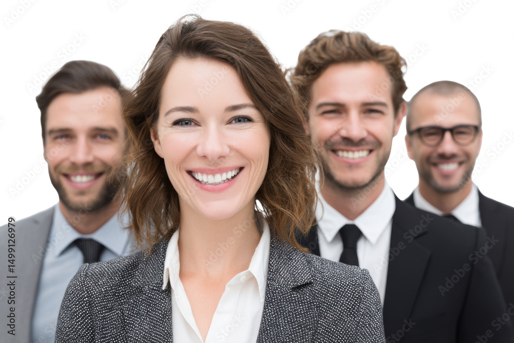 Successful Business Team Smiling – Transparent Background Successful Business Team Smiling – Transparent Background
