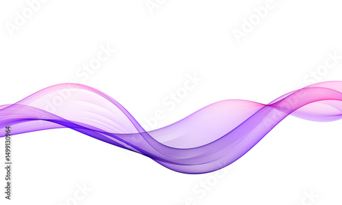 Purple-pink abstract vector wave with smooth gradient