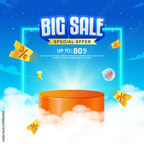 Big sale special offer background