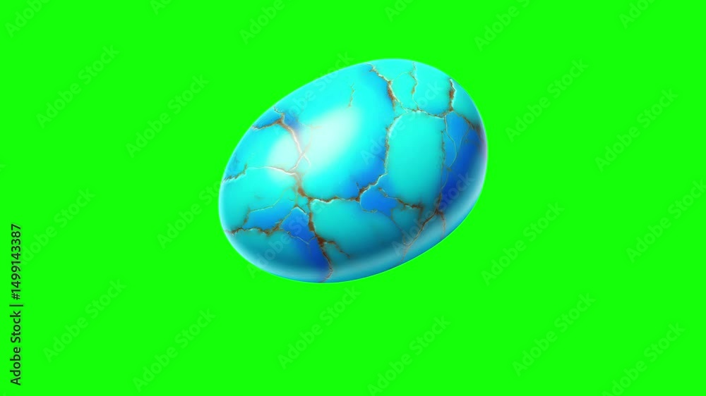 Blue turquoise stone green screen animation motion graphic in 4K high resolution. Blue turquoise stone green screen animation motion graphic in 4K high resolution.