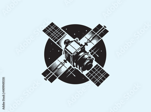 Artificial Satellite Positioned in Earth Orbit