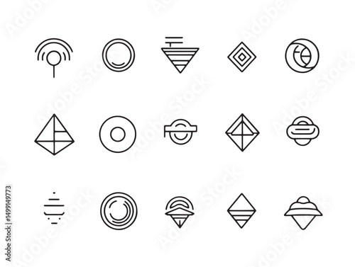Gyro spinning rotisserie meat outline vector art
