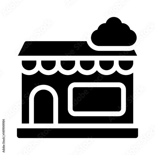dropshipping model glyph icon