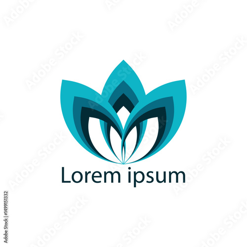 Creative and luxurious company logo, Beautiful flower vector logo,