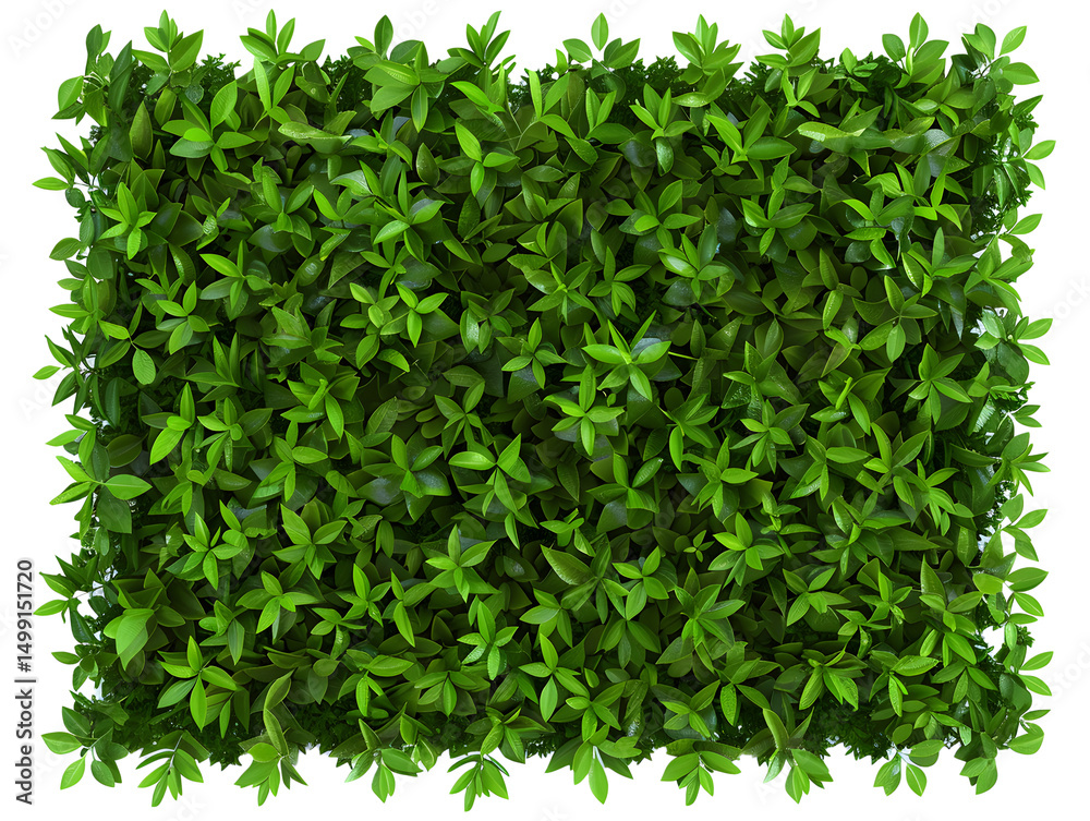 Fototapeta premium A lush green hedge with vibrant leaves, symbolizing natural beauty and environmental harmony.