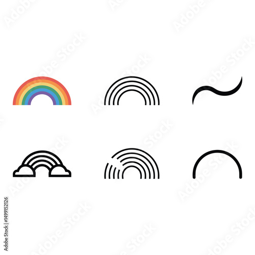 Rainbow Symbolism Icons of Hope and Promise Reflecting Dreams and New Beginnings against a white