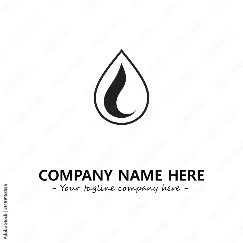 Water drop logo company design vector illustration Water drop logo company design vector illustration