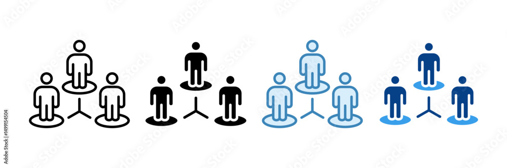 Connected Workforce Icon Set Multiple Style Collection Connected Workforce Icon Set Multiple Style Collection