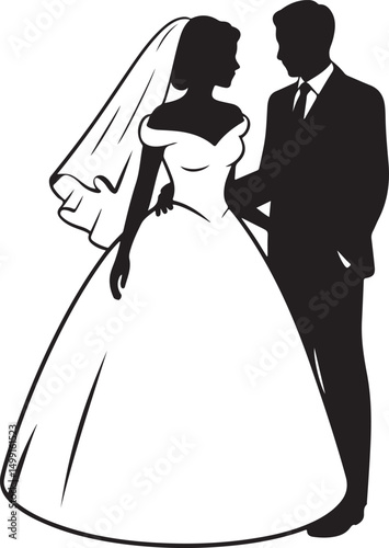 Bride and Groom Silhouette SVG – Elegant Wedding Couple for Cricut & Decor

Just Married Clipart – Romantic Bride & Groom PNG for Invitations & Crafts

Wedding Couple SVG Bundle – Mr and Mrs Design fo