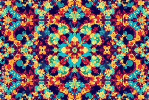 Geometric damask pattern, symmetrical lines & curves, repeat, luxury, black