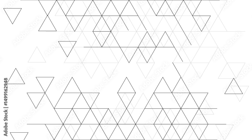 Fototapeta premium Abstract geometric background,connected triangles background