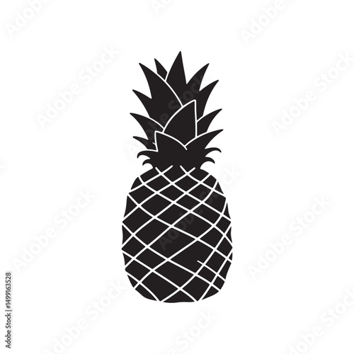 Black Pineapple Silhouette