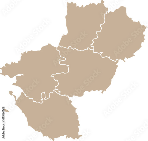 Carte région Pays de la Loire