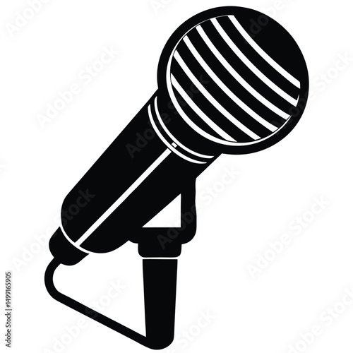 microphone isolated on white background