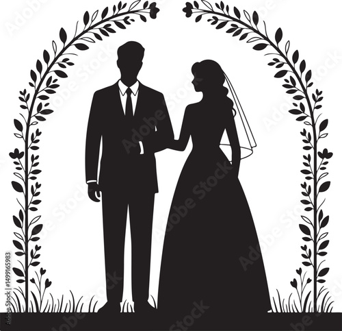 Bride and Groom Silhouette SVG – Elegant Wedding Couple for Cricut & Decor

Just Married Clipart – Romantic Bride & Groom PNG for Invitations & Crafts

Wedding Couple SVG Bundle – Mr and Mrs Design fo