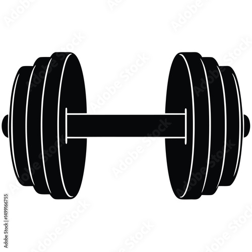 dumbbell isolated on white background