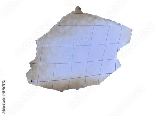 Piece of burnt paper 
