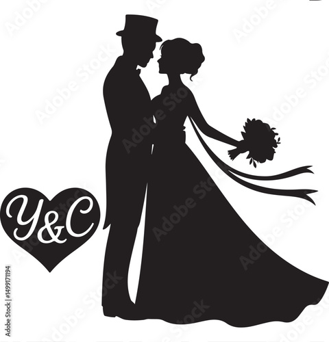 Bride and Groom Silhouette SVG – Elegant Wedding Couple for Cricut & Decor

Just Married Clipart – Romantic Bride & Groom PNG for Invitations & Crafts

Wedding Couple SVG Bundle – Mr and Mrs Design fo