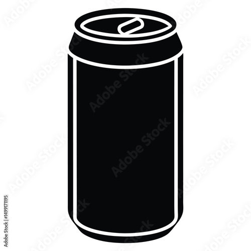 soda can isolated on white