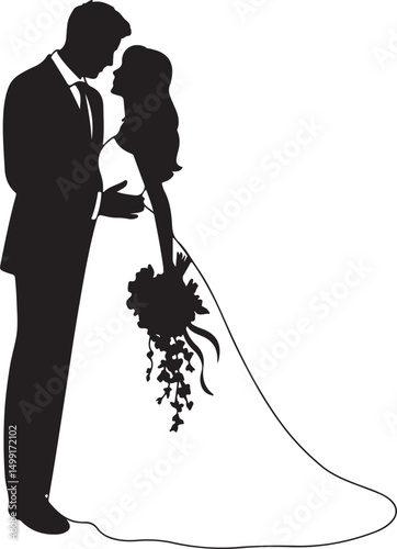 Bride and Groom Silhouette SVG – Elegant Wedding Couple for Cricut & Decor

Just Married Clipart – Romantic Bride & Groom PNG for Invitations & Crafts

Wedding Couple SVG Bundle – Mr and Mrs Design fo