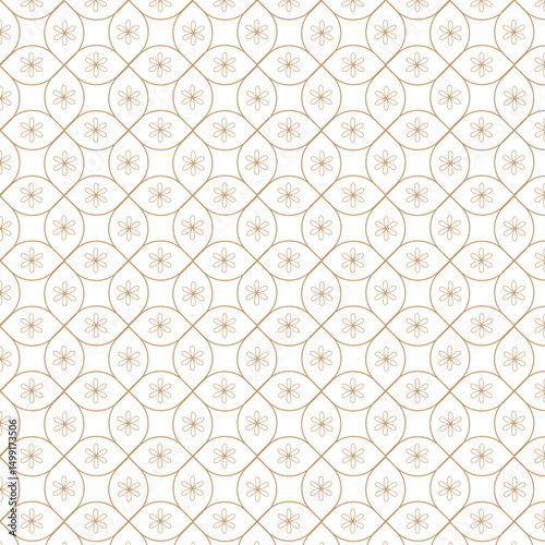 simple brown clour flower pattern desing 