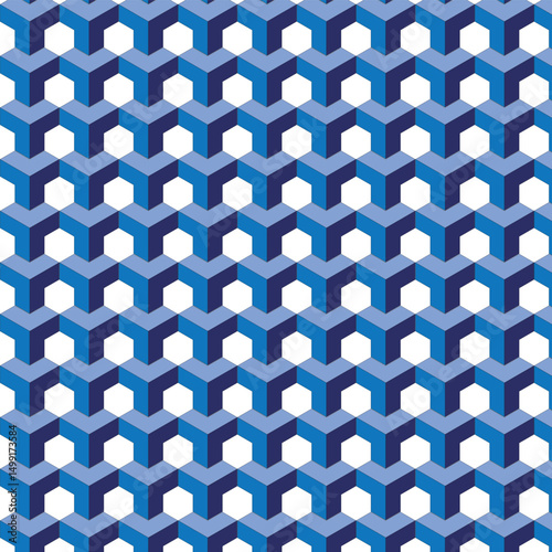 simple blue geomatrick pattern desing