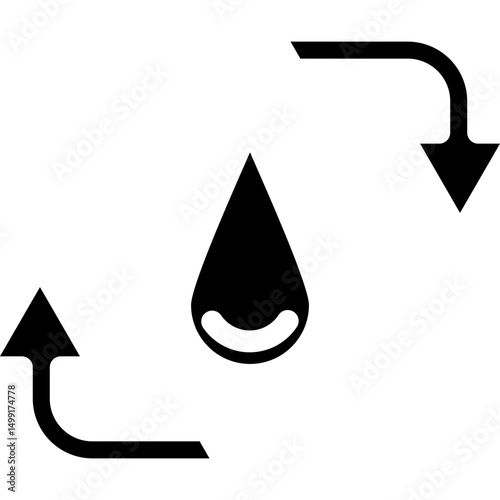 Recycle Water Icon