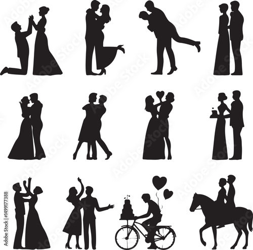 Bride and Groom SVG | Wedding Couple Silhouette | Just Married Cut File for Cricut

Mr and Mrs SVG | Wedding Day Design | Bride & Groom Clipart for DIY Signs & Shirts

Wedding Couple SVG | Romantic Br