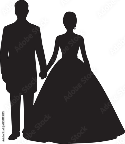 Bride and Groom SVG | Wedding Couple Silhouette | Just Married Cut File for Cricut

Mr and Mrs SVG | Wedding Day Design | Bride & Groom Clipart for DIY Signs & Shirts

Wedding Couple SVG | Romantic Br