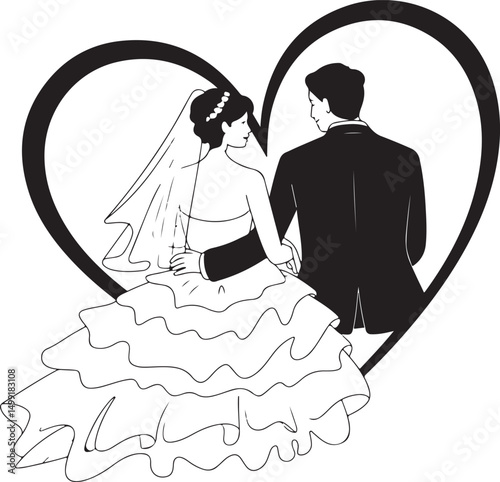 Bride and Groom SVG | Wedding Couple Silhouette | Just Married Cut File for Cricut

Mr and Mrs SVG | Wedding Day Design | Bride & Groom Clipart for DIY Signs & Shirts

Wedding Couple SVG | Romantic Br
