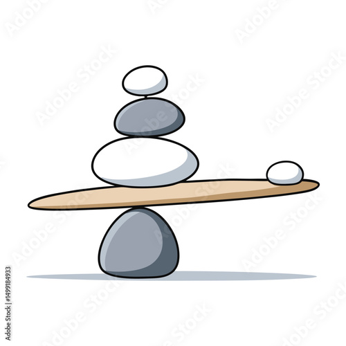 balancing vector illustration