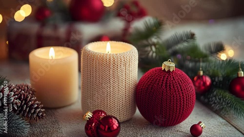 christmas decoration with candles