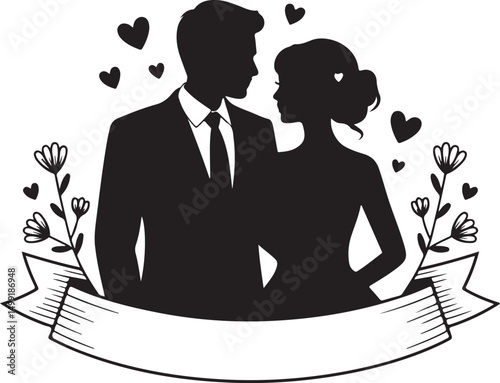 Bride and Groom SVG | Wedding Couple Silhouette | Just Married Cut File for Cricut

Mr and Mrs SVG | Wedding Day Design | Bride & Groom Clipart for DIY Signs & Shirts

Wedding Couple SVG | Romantic Br