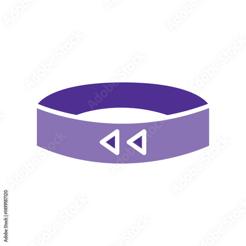 resistance bands color flat icon for digital and print projects.
