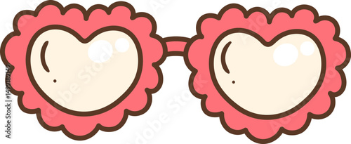 heart shape glasses